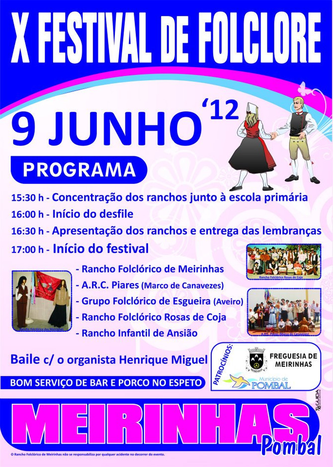 Rancho, folclorico, Meirinhas, rancho das Meirinhas, 2012